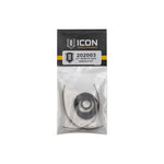 ICON 2.0 Aluminum Series Remote Reservoir shock rebuild kit showing various replacement seals and O-rings.