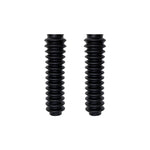 Pair of black ICON Vehicle Dynamics 13-inch shock boots for 2.5 series shocks