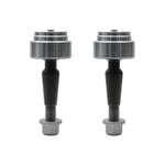 Zinc-plated ICON Delta Joint featuring a grease seal and carburized taper pin for Ford and Ram 1500 trucks.