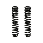 ICON Vehicle Dynamics black semi-gloss powder coated 7-inch dual-rate front coil springs for Ford Super Duty.