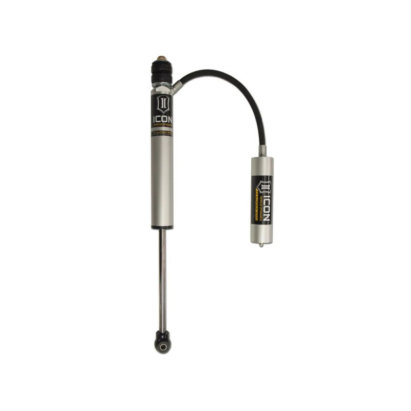 ICON V.S. 2.0 Aluminum Series remote reservoir front shock with mounting hardware for Ford Super Duty trucks.
