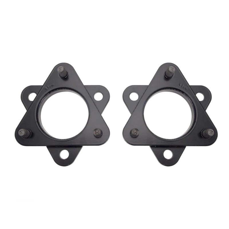 ICON IVD Leveling 2-inch fabricated steel front suspension spacers for Toyota Tacoma, 4Runner, and FJ Cruiser.