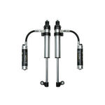 ICON RXT 2.5 Series rear shocks with remote reservoirs and CDCV adjustment knobs for 2005-2023 Toyota Tacoma.