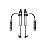 Pair of ICON 2.5 Series RXT rear remote reservoir aluminum shocks for 2005-2023 Toyota Tacoma