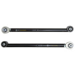 ICON black tubular steel rear lower trailing arms with PTFE-lined FK rod ends and multi-durometer bushings.