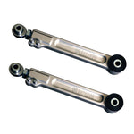 CNC machined billet aluminum upper trailing arm kit with 3/4 inch rod ends and clear anodized finish.