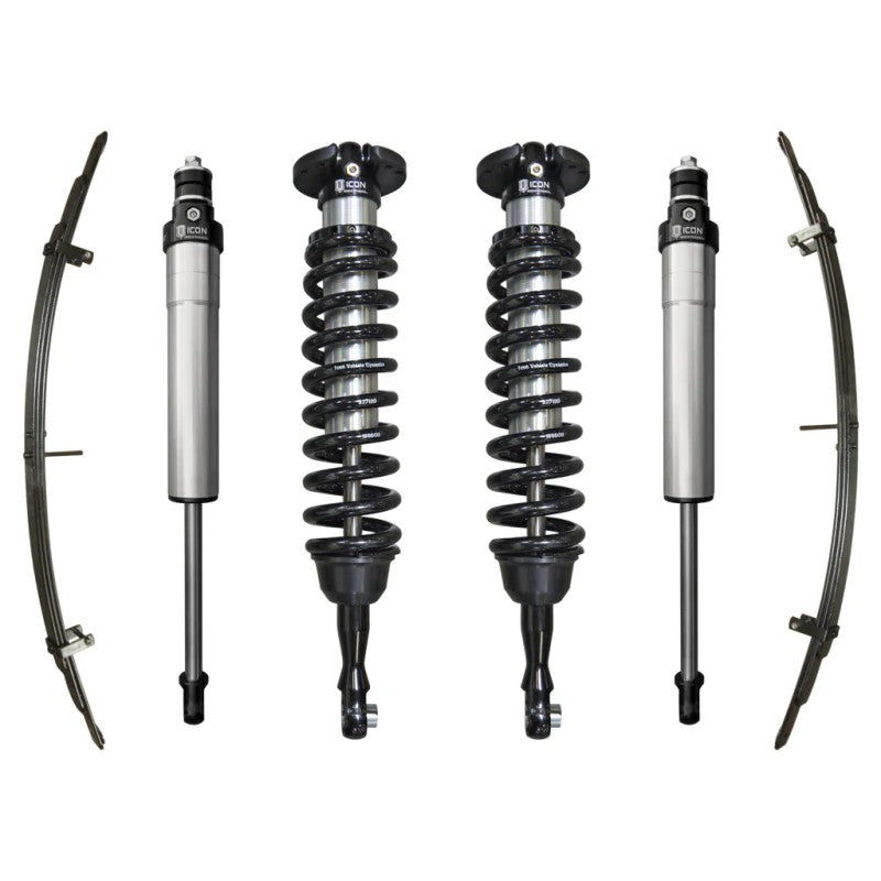 ICON Stage 3 suspension kit with 2.5-inch front coilovers and rear aluminum shocks for 2007-2021 Toyota Tundra
