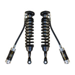 ICON V.S. 2.5 Series remote reservoir front coilovers for Toyota Tundra and Sequoia featuring CAD plated shock bodies.