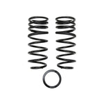 ICON 1.75-inch lift dual-rate rear coil springs for 2008-2021 Toyota Land Cruiser with black powder coat and rubber dampers