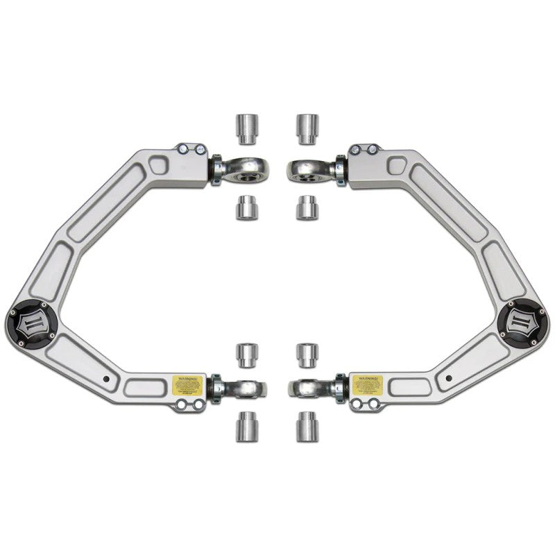 ICON CNC machined 6061 billet aluminum upper control arms with Delta Joint and dust caps for Ford F-150 Raptor
