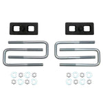 ICON Vehicle Dynamics 1-inch cast iron rear lift block kit with U-bolts and hardware for 2015-2022 Colorado and Canyon.