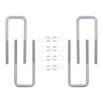 ICON zinc-plated 9-inch square U-bolt kit with mounting nuts and washers for Nissan Titan XD.