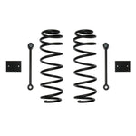 ICON Vehicle Dynamics 2.5 inch rear dual-rate coil springs with sway bar links and spacers for 2018-2023 Jeep Wrangler JL.