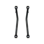 ICON black powder-coated 1026 DOM steel front lower link arms for Jeep JL and JT with pre-installed bushings.
