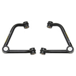ICON semi-gloss black tubular upper control arms featuring patented Delta Joints and black dual-stage bushings.