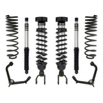 ICON Stage 2 suspension kit for Ram 1500 including 2.5 inch coilovers, rear shocks, and tubular upper control arms.