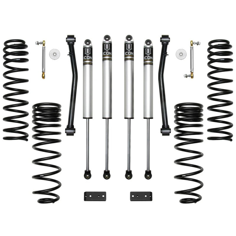 ICON Stage 3 2.5-inch suspension system including 2.0 shocks and coil springs for 2020-2022 Jeep Gladiator JT.
