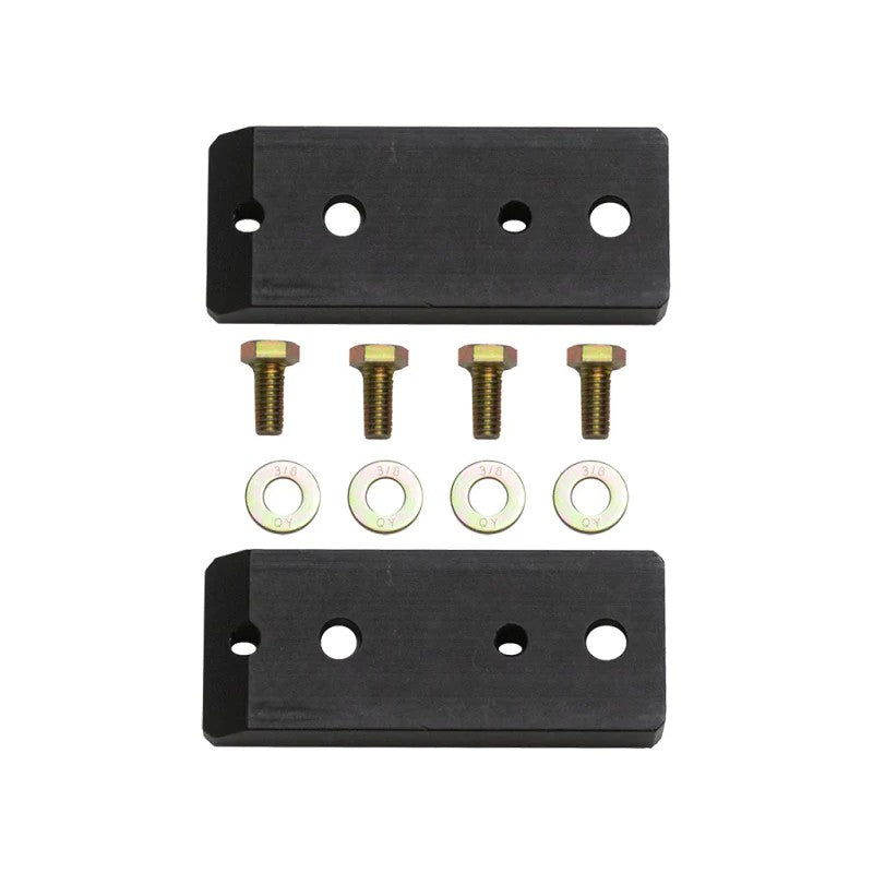 ICON black anodized billet aluminum rear sway bar relocation brackets and mounting hardware for 2020-2022 Jeep Gladiator JT