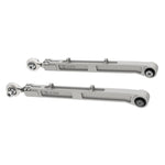 CNC machined 6061 aluminum rear lower link arms with FK rod ends and replaceable rock sliders for Ford Bronco
