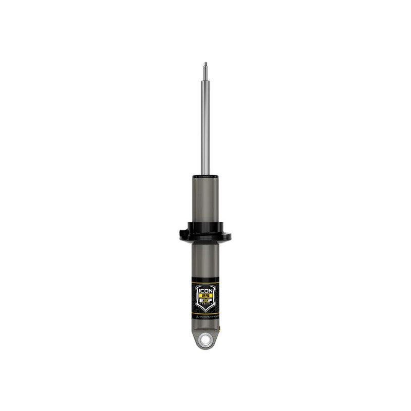 ICON EXP Series 2.5 inch diameter aluminum rear coilover shock with black anodized 6061 components for 2021-2023 Ford Bronco.