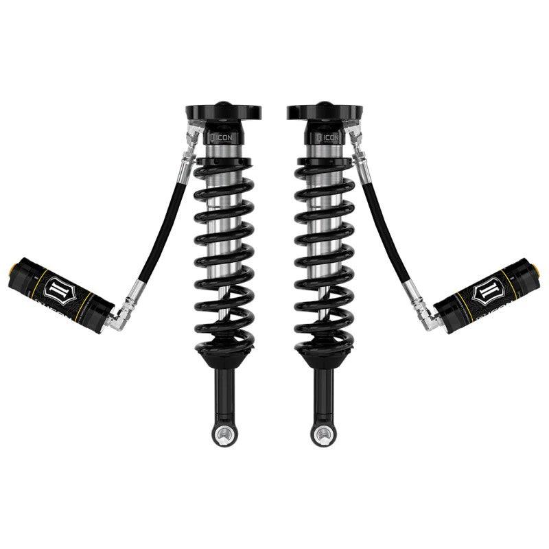 ICON V.S. Series 2.5 remote reservoir extended travel coilovers for 2023-2024 Chevrolet Colorado and GMC Canyon.