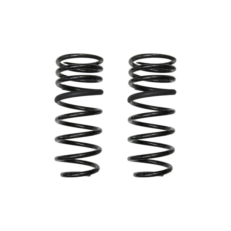 ICON 0.5-inch lift triple rate rear coil springs for 2024-2025 Toyota Tacoma in black dual-stage powder coat.
