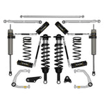 ICON Stage 7 suspension kit including coilovers, remote reservoir shocks, and billet aluminum upper control arms.