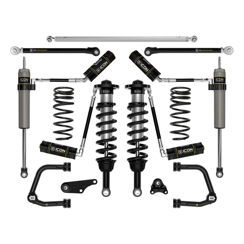 ICON Stage 7 suspension kit with 2.5 Series remote reservoir shocks and tubular UCAs for 2024-2025 Land Cruiser.