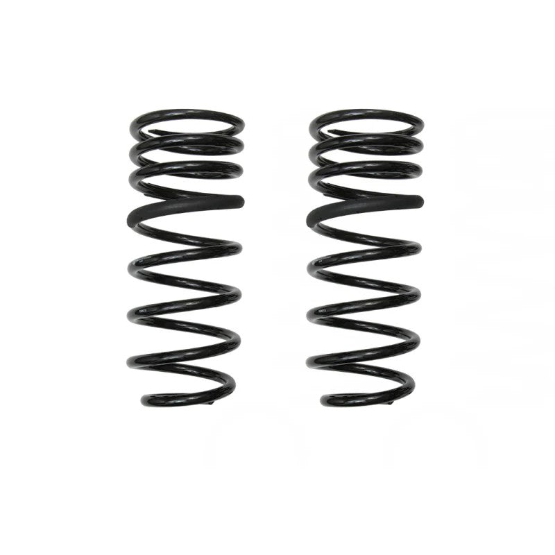 Pair of ICON semi-gloss black dual-rate rear coil springs for 2024-2025 Toyota Land Cruiser and Lexus GX550