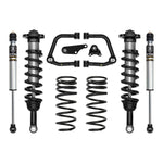 ICON Stage 2 suspension kit for 2024-2025 Toyota Land Cruiser featuring coilovers, tubular UCAs, and 2.0 rear shocks.