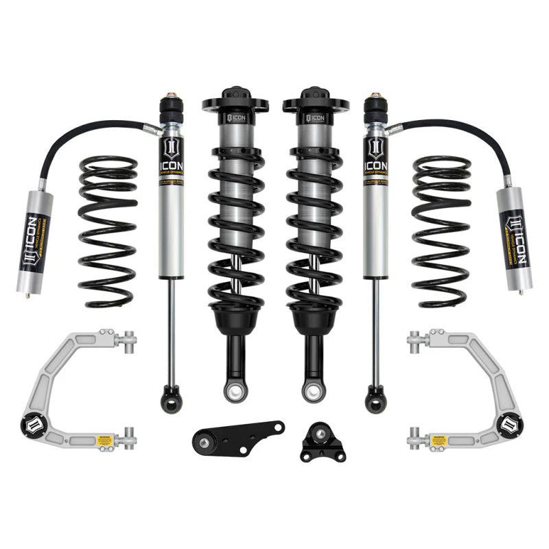ICON Stage 3 suspension kit for 2024-2025 Toyota Tacoma with billet aluminum UCAs and remote reservoir shocks