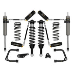 ICON Stage 5 suspension kit including coilovers with remote reservoirs, tubular UCAs, and triple rate rear springs