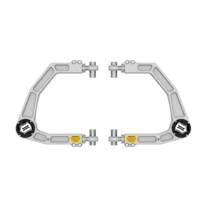 ICON 6061 billet aluminum upper control arms featuring Delta Joint PRO and FK Rod Ends for 2024-2025 Toyota and Lexus.