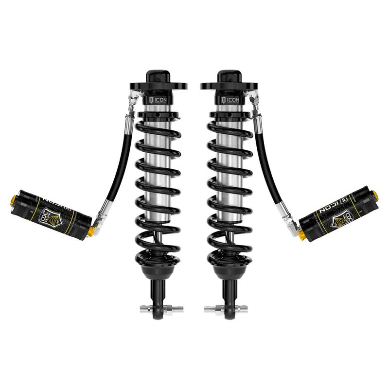ICON 2.5 Series VS remote reservoir coilovers with CDCV adjustment knobs for 2021-2025 Ford F-150.