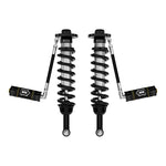 ICON V.S. Series 2.5 remote reservoir coilovers with CAD plated bodies and coil springs for 2021-2025 Ford F-150.