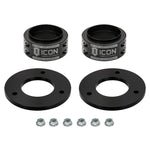 Black anodized ICON AAC billet aluminum multi-height leveling kit for 2021-2025 Ford Raptor.