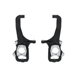 ICON black powder-coated CNC-machined ductile iron front steering knuckles for 2022-2024 Toyota Tundra.