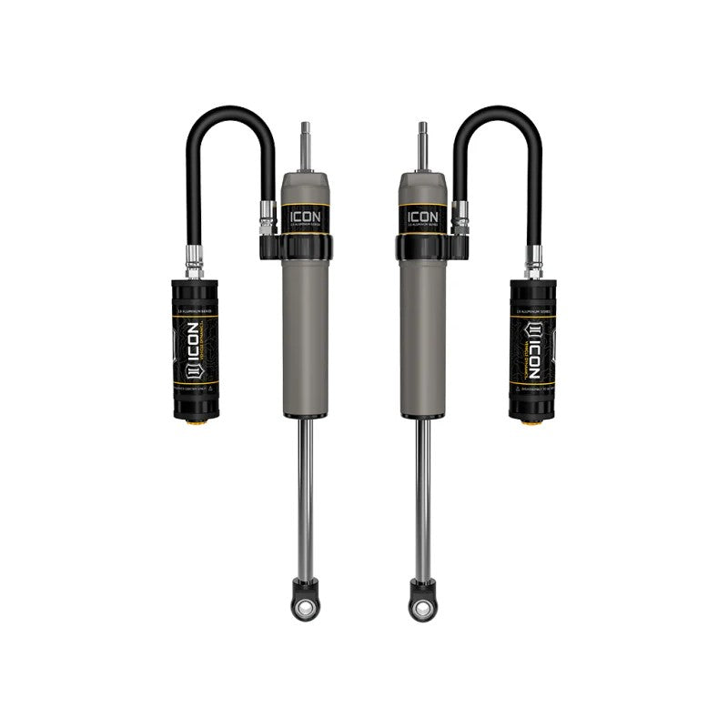 ICON 2.5 Series VS RR front remote reservoir shocks with aluminum bodies for 2023-2025 Ford F-250/F-350 Super Duty.