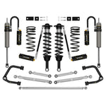 ICON Stage 10 suspension system with 2.5 remote reservoir shocks, tubular control arms, and rear links for Toyota Sequoia.