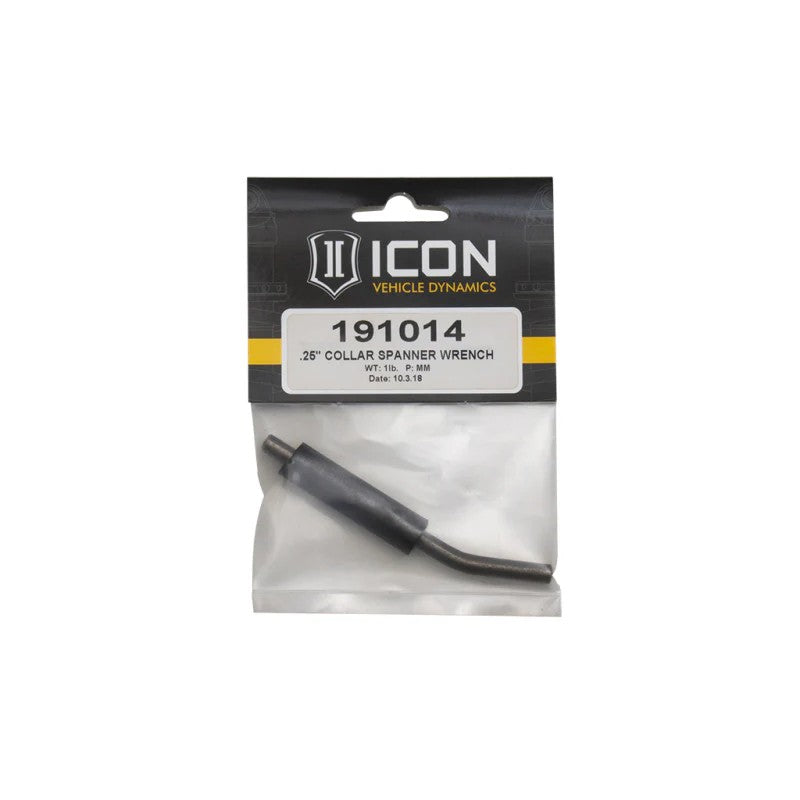 ICON 191014 suspension spanner pin wrench with 0.25-inch pin for shock adjuster collars