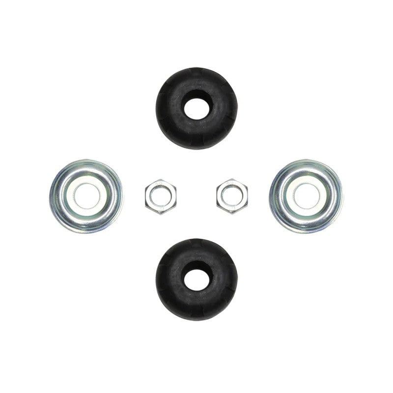ICON Vehicle Dynamics 611008 heavy-duty black stem bushings and mounting hardware for 9/16-inch RXT shocks.