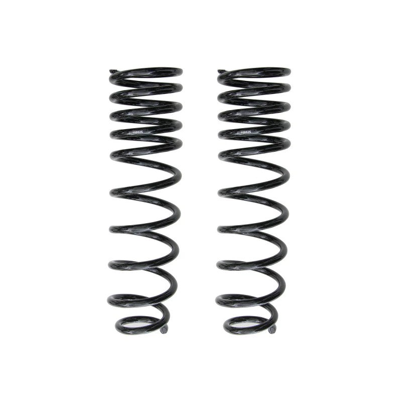 Pair of black ICON front dual-rate coil springs for 1991-1997 Toyota Land Cruiser 80 Series.