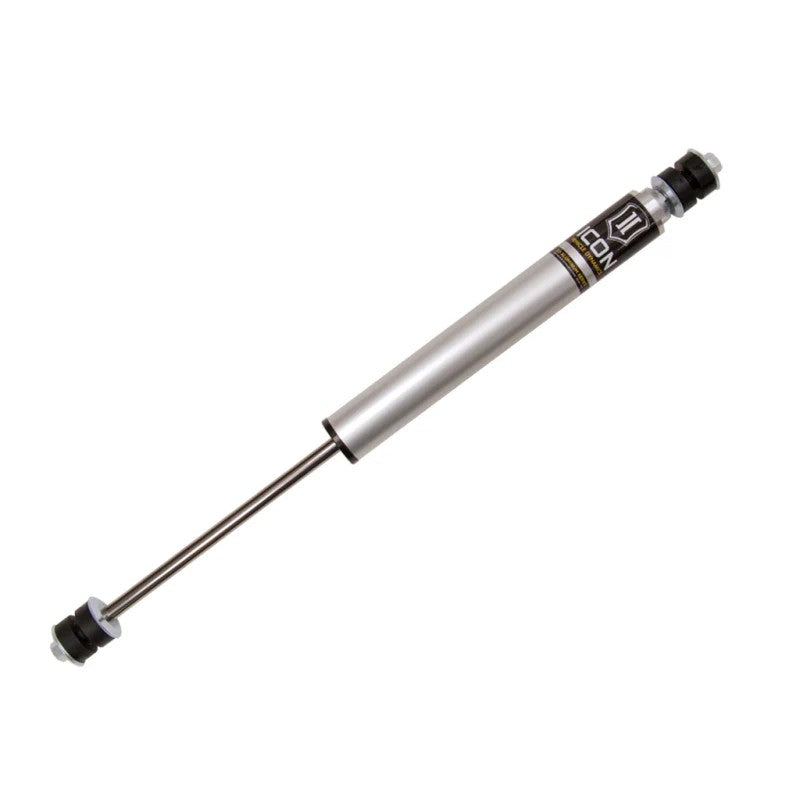 ICON V.S. 2.0 Aluminum Series front shock with clear anodized body and forged steel mounting stem for 80 Series Land Cruiser.