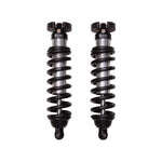 ICON V.S. 2.5 Series front internal reservoir coilovers with silver springs and CNC-machined aluminum components.