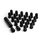 ICON Alloys 24-piece black splined lug nut kit with 12x1.5 threads and installation key.