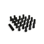 ICON Alloys 24-piece black splined lug nut kit with 14x1.5 thread and matching splined key.