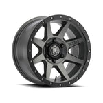 ICON Alloys REBOUND 17x8.5 titanium wheel with concave spokes and 6x135 bolt pattern for Ford trucks