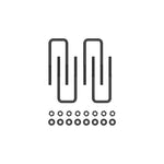 ICON 52050 8-inch square U-bolt kit with E-coated black finish, nuts, and washers.