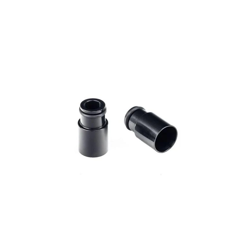 Black Injector Dynamics +14mm fuel injector bottom adapter with 14mm lower O-ring