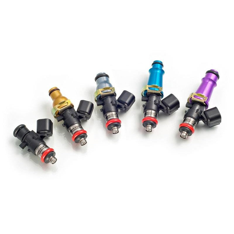 Injector Dynamics ID1300 top feed fuel injector conversion kit with four 1300cc injectors and hardware for 2004-2006 Subaru STi